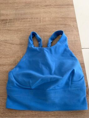 lululemon athletica Bright Blue High-Neck Sports Bra